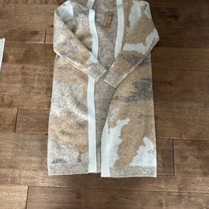 New RD Style duster sweater light brown camo